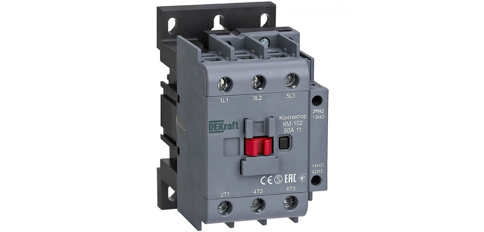 Контактор 50А 24В АС3 АС4 1НО+1НЗ КМ-102